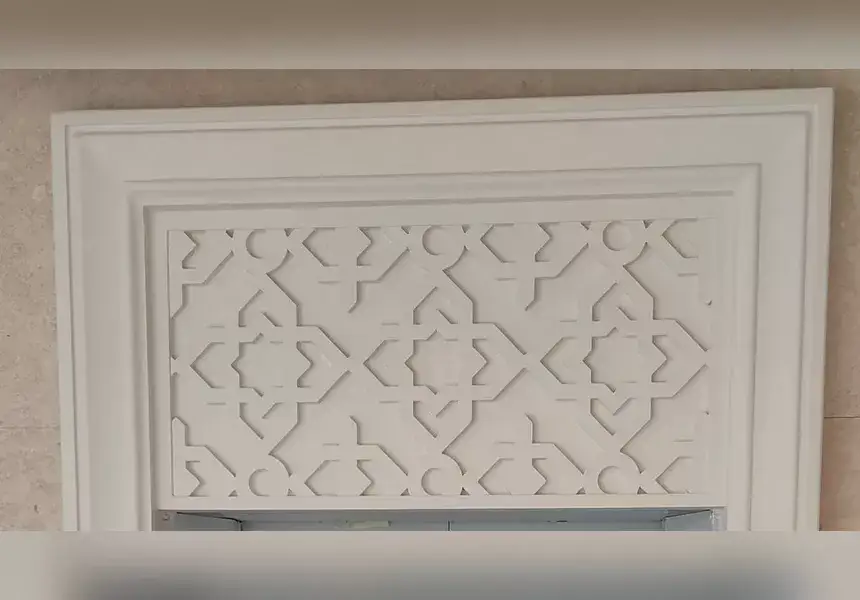 GRC or GRG Mashrabiya Opaque Panels